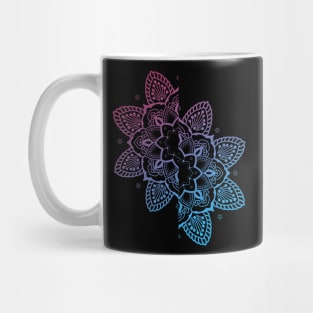 split flower mandala Mug